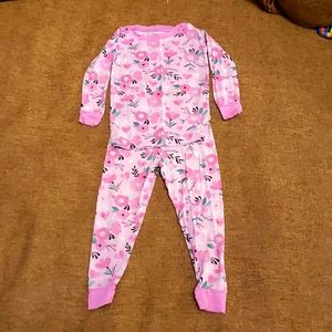Little Sleepies Pink Floral Pajamas